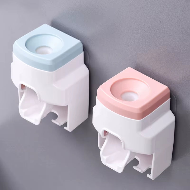 Creative Lazy Automatic Toothpaste Dispenser Toothpaste Squeezer Toothbrush Holder Bathroom Accessories Storage Rack